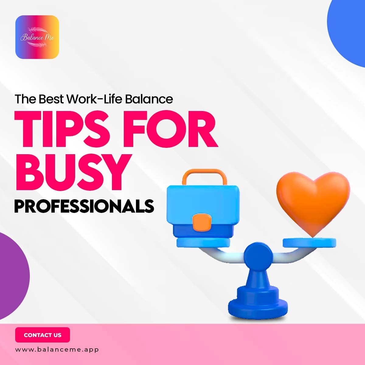 Work-life balance tips for busy professionals